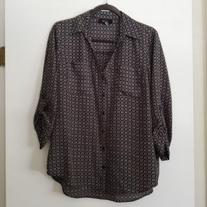 Bcx Women's Patterned Blouse